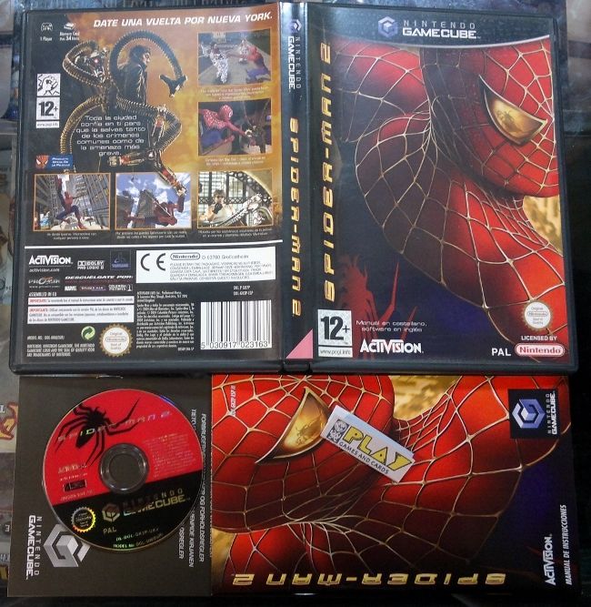 ᐅ GAMIMBO - SPIDER-MAN SPIDERMAN 2 II PAL ESPAÑA COMO NUEVO GAMECUBE GAME  CUBE GC ENVIO 24H de Gamecube nuevo o de segunda mano