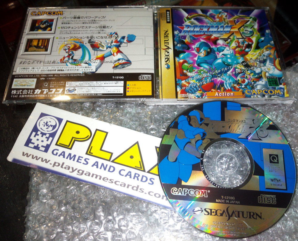 ᐅ Gamimbo Rockman Megaman X3 X 3 Sega Saturn Japones Muy Buen Estado Capcom Action T 1210g De Sega Saturn Nuevo O De Segunda Mano ᐅ Gamimbo Rockman Megaman X3 X 3 Sega Saturn Japones Muy Buen Estado Capcom Action T 1210g De Sega Saturn Nuevo O De Segunda Mano